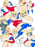 1girl 1girl 1girls alien alien_girl alien_humanoid ass big_breasts blonde_female blonde_hair blue_eyes blush boob_window breasts cape cleavage_cutout cleavage_overflow dc_comics dc_comics gloves huge_breasts ilikestuffdoyou karen_starr pose power_girl short_hair solo_focus superheroine theguywhodrawsalot thick_thighs tight_clothing white_female