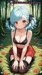 1girl 1girl 1girls 2025 ai ai_assisted ai_generated anime anime_style aqua_hair bangs bare_arms bare_shoulders big_breasts big_breasts black_bow black_bra black_legwear black_ribbon black_thighhighs blue_hair blush bow bow_bra bra braid breasts bust cleavage closed_mouth collarbone day female_focus female_only flower flowers forest full_body garter_belt garter_straps girls'_frontline grass hair_bow hair_ribbon hands_on_lap hands_on_own_thighs hentai high_quality high_res high_res high_resolution lace lace-trimmed_bra lace_trim legwear lingerie looking_at_viewer medium_breasts medium_hair miniskirt nail_polish natsuyoru nature navel no_shirt no_shoes on_grass outside patreon plant pleated_skirt red_eyes red_flower red_skirt ribbon seiza sitting skirt smile solo_female spas-12_(girls'_frontline) stable_diffusion stockings stomach swept_bangs tree twin_tails underwear v_arms voluptuous voluptuous_female white_flower zettai_ryouiki