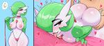 1boy 1girl 2024 absurd_res anthro areola ass blush bodily_fluids breasts cameltoe clothing digital_media_(artwork) duo faceless_character faceless_male female gardevoir generation_3_pokemon genitals green_hair hair high_res interspecies leash male male/female mauviecakes nintendo nipples penis pink_areola pink_nipples pokemon pokemon_(species) pokephilia sex simple_background sweat tongue tongue_out