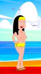 american_dad big_breasts edit erect_nipples hayley_smith shorts thighs topless