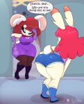 big_breasts big_butt bunny female/female furry mautisskunk