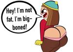 1girl 1girl alpha_channel angry ass ass_cleavage big_ass brunette butt_crack codykins123 comedy_central cosplay dat_ass eric_cartman eric_cartman_(cosplay) fat_ass female_only for_sticker_use fresh_tv hat huge_ass png red_shirt south_park sticker_template taylor_(tdi) text the_ridonculous_race total_drama_island transparent_background transparent_png viacom yelling