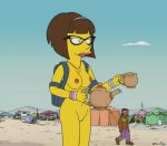 backsack big_breasts blue_sky bracelet bracelets brown_hair candace_(the_simpsons) clouds edit edited erect_nipples exhibitionism glasses headband lipstick navel necklace nude nude_female outside outside pink_lipstick pink_nipples pussy ring shaved_pussy short_hair tea_cup the_simpsons