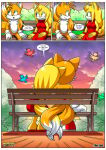 1boy 1girl 1girl anthro bbmbbf comic dialogue let_me_love_you_(comic) male male/female mobian_(species) mobius_unleashed palcomix sega sega sonic_boom sonic_the_hedgehog_(series) speech_bubble tails tails_the_fox zooey_the_fox