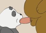 1girl 2016 anthro bear cartoon_network duo fellatio female_only female_panda_(wbb) female_penetrated furry gif grizzly_(wbb) grizzly_bear male male_only mammal oral panda panda_(wbb) penis sex simple_background thevillager we_bare_bears