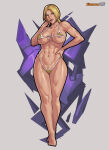 1girl alluring athletic_female big_breasts bikini blonde_hair death_by_degrees equinox006 female_abs female_focus female_only fit_female full_body hourglass_figure long_hair namco nina_williams ponytail silf standing tekken tekken_1 tekken_2 tekken_3 tekken_4 tekken_5_dark_resurrection tekken_6_bloodline_rebellion tekken_7 tekken_8 tekken_blood_vengeance tekken_tag_tournament tekken_tag_tournament_2 wide_hips