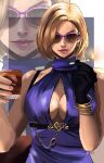 1girl alluring big_breasts blonde_hair boob_window brown-tinted_eyewear cigarette cleavage death_by_degrees female_only fully_clothed kittymiya milf nina_williams silf smoking sunglasses tekken tekken_1 tekken_2 tekken_3 tekken_4 tekken_5_dark_resurrection tekken_6_bloodline_rebellion tekken_7 tekken_8 tekken_blood_vengeance tekken_tag_tournament tekken_tag_tournament_2 tinted_eyewear