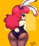 1girl big_butt bunny female furry mautisskunk