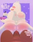 2022 anthro anukkyt ass blush brown_body cartoon_network duo english_text female_ice_bear genitals grizzly_(wbb) high_res ice_bear male male/male mammal overweight overweight_male penis polar_bear sex superchub text ursid ursine we_bare_bears white_body