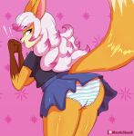 1girl big_butt female fox furry mautisskunk