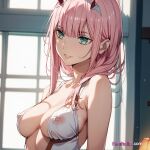 1girl 1girls ai_generated anime anime_girl big_breasts breasts dress henhalla.com hentai solo_female young younger_female zero_two_(darling_in_the_franxx)