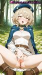 1girl 1girls 2025 ahegao ai ai_generated anime anime_style anus anus bangs belt beret big_breasts blonde_hair blue_cape blue_headwear blush boots bottomless breasts brown_belt brown_eyes brown_footwear brown_hair buckle bust cape clitoris cloak clothing collar day delicious_in_dungeon dress dungeon_meshi falin_touden female_focus female_only flower forest grass green_belt hat hentai high_quality high_res high_res high_resolution hood hood_down hooded_cloak lips long_sleeves looking_at_viewer medium_breasts natsuyoru nature no_panties non-asian on_ground open_mouth outside patreon presenting pussy pussy pussy_lips pussy_peek rolling_eyes shirt short_hair sitting solo_female spread_legs spread_pussy stable_diffusion thighs tongue tongue_out tree uncensored upper_teeth_only urethra voluptuous voluptuous_female vulva white_dress white_flower white_shirt