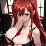 1girl 1girls ai_generated anime anime_girl big_breasts breasts dress erza_scarlet' henhalla.com hentai solo_female young younger_female