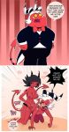 1boy 1girl 1girls all_fours anal anal_sex ass ass_grab big_breasts black_hair blush bodily_fluids bow_tie breasts butt_grab carliabot clothing curvy demon demon_boy demon_girl demon_horns dildo doggy_position domination duo english_text enjoying family_guy female_domination female_penetrating female_penetrating_male femdom from_behind_position funny hair hand_on_ass hand_on_butt heart helluva_boss high_res horn horns humanoid humor imp instant_loss_2koma male male_penetrated malesub married_couple meme millie_(helluva_boss) moxxie_(helluva_boss) nude on_ground open_mouth pain pegging penetration red_body red_skin rough_sex sex sex_toy spots straight strap-on strap-on suit sweat tail tattoo teeth toying_partner vivienne_medrano white_hair