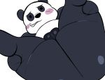 anthro awkward balls blush cartoon_network leg_grab legs_up male panda panda_(wbb) tepigfan101 we_bare_bears yaoi