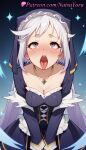 1girl 1girl 1girls 2025 ahegao ai ai_generated anime anime_style asian bangs big_breasts black_dress blush breasts bust cleavage collarbone dress drooling eris_(konosuba) female_focus female_only frills grey_hair habit hat hentai high_quality high_res high_res high_resolution jewelry kono_subarashii_sekai_ni_shukufuku_wo! long_hair long_sleeves looking_up medium_breasts natsuyoru necklace nose_blush nun open_mouth oral_invitation patreon pink_eyes purple_eyes purple_hair rolling_eyes saliva solo_female stable_diffusion teeth tongue tongue_out twin_tails v_arms veil very_long_hair voluptuous voluptuous_female white_hair