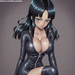 1girl ai_generated cleavage clothing female_only long_hair nico_robin one_piece petite untoldcreate