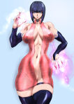 1girl 1girls abs anna_williams aqua_eyes bandai_namco big_breasts black_hair choker earrings erect_nipples_under_clothes female_only high_res long_hair looking_at_viewer namco namco_bandai narrowed_eyes no_bra no_panties red_lipstick skimpy skimpy_clothes stockings tekken tekken_1 tekken_2 tekken_3 tekken_5 tekken_5_(dark_resurrection) tekken_5_dark_resurrection tekken_6 tekken_6_bloodline_rebellion tekken_7 tekken_blood_vengeance tekken_bloodline tekken_tag_tournament_2 tekken_the_motion_picture thick_thighs yuri-ai