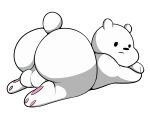 ass bear big_ass big_ass big_balls bored_expression cute ice_bear male nude nude_male solo_male stockings tepigfan101 thick_thigass thighs we_bare_bears white_furhs