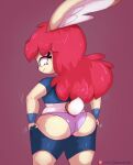 1girl big_butt bunny female furry mautisskunk