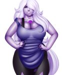 amethyst amethyst_(steven_universe) big_breasts breasts cartoon_network cleavage female jassycoco solo steven_universe