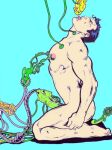anal_penetration black_hair clark_kent closed_eyes dc_comics machinery male milking milking_machine nipples nude nude_male on_knees solo_male stimulation superman superman_(clark_kent) superman_(series) supermankryptonitesaga yaoi