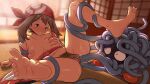  1girl anus big_breasts double_penetration feet greatm8 may_(pokemon) missionary nintendo pokemon pokemon_(species) pussy tentacle third-party_edit 