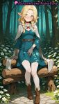 1girl 1girls 2025 ai ai_generated anime anime_style bangs belt big_breasts blonde_hair blue_dress blush boots braid breasts brown_belt brown_footwear brown_gloves bust cape choker cloak closed_mouth delicious_in_dungeon dress dungeon_meshi elf elf_ears female_focus female_only flower flowers forest full_body gloves green_eyes grey_cape hentai high_quality high_res high_res high_resolution hood hood_down hooded_cape hooded_cloak log long_hair long_sleeves looking_at_viewer marcille_donato medium_breasts natsuyoru nature non-asian outside pantyhose parted_bangs patreon plant pointed_ears pointy_ears red_choker sitting small_breasts smile solo_female stable_diffusion tree twin_braids voluptuous voluptuous_female white_cape white_flower white_legwear white_pantyhose white_thighhighs