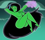 areolae ass big_ass big_breasts black_hair breasts danny_phantom desiree female ghost grimphantom magic nipples nude red_eyes solo