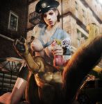 3d anal canine cum_on_breasts cum_on_face imaginarydigitales jill_valentine penis resident_evil xnalara zoophilia