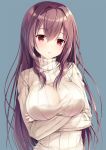 anime arms_crossed big_breasts crossed_arms ecchi sweater