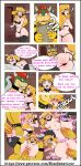 1boy 1girl anal anal_penetration anal_sex ass blonde_hair bowser breasts comic nipples penis_in_pussy princess_peach super_mario_bros.