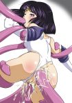 1girl anal anal_penetration anal_sex ass bishoujo_senshi_sailor_moon black_hair blush bound elbow_gloves female gloves hotaru_tomoe leotard leotard_aside oral oral_penetration oral_sex partially_clothed sailor_saturn sex short_hair tentacle_in_mouth tentacle_sex tentacles tiara tomoe_hotaru triple_penetration vaginal vaginal_penetration vaginal_sex