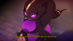 banette big_breasts breasts cleavage disembodied_hand english_text erect_nipples fake_screenshot looking_up mega_banette monster nipples plantpenetrator pokemon pokemon_(game) pokemon_xy purple_eyes purple_skin smile text undressing video_games