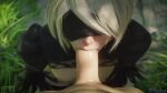  16:9_aspect_ratio 1boy 1girl 3d animated blindfold breasts bwc deepthroat erection fellatio female has_audio hetero large_filesize large_penis male male/female male_pov moaning nearly_nude nier nier:_automata nier_(series) nipples oral pale_skin peachymizz penis pov short_hair sound_edit third-party_edit video volkor webm white_hair yeero yorha_no._2_type_b 