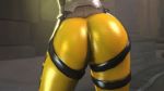 1girl animated animated_gif ass_shake gif large_ass overwatch round_ass solo tracer_(overwatch) yuri