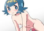 :) cute freckles happy heart heart_censor lana looking_at_viewer nude pokemon pokemon_sm porkyman smile suiren_(pokemon)