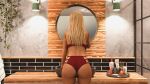    ass bathroom kodaa1337 lingerie solo_female 