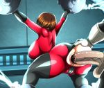  anal anus anus_juice ass ass_grab big_ass big_breasts big_penis big_testicles bodysuit bondage breasts cameltoe dat_ass elastigirl female helen_parr kogeikun male male/female milf penis solo_focus syndrome testicles the_incredibles torn_clothes 