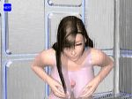 3d animated big_breasts breasts final_fantasy final_fantasy_vii gif hair horny lipstick loop nipples paizuri paizuri_over_clothes penis shower tifa_lockhart wet