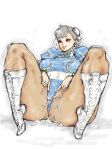  capcom chun-li chunky_legs cum huge_ass kyura9een lipstick pussy smile street_fighter 