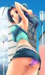  1girl clothing female_only idolmaster miura_azusa panties solo_female takayaki 