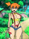 chain chains condom condom_wrapper edit gerph hypnosis kasumi_(pokemon) misty pokemon pokemon_(anime) porkyman risenhentaidemon