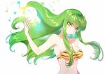 1girl art breasts c.c. code_geass cosplay creayus female_only horns human human_only lum lum_(cosplay) lum_invader medium_breasts strapless tagme