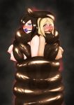 2_girls ball_gag big_breasts breasts crow_(gravity_daze) gravity_daze gravity_rush kat_(gravity_rush) kitten_(gravity_daze) nipples nude raven_(gravity_rush) tentacles usagiforehead yuri