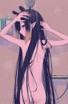  1girl female_butt_nudity female_focus female_nudity fully_nude_girl fully_nude_girl_looking_back fully_nude_young_girl shower 