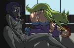 anal beast_boy bottomless dc dog fingering hentai-foundry masturbating masturbation medullamind nude raven_(dc) starfire teen_titans watching