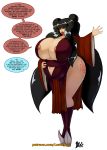 ass avatar:_the_last_airbender big_ass big_breasts breasts cleavage female lurkergg mai_(avatar) nipples pregnant solo