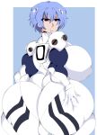 blue_eyes gigantic_ass gigantic_breasts hourglass_figure neon_genesis_evangelion plugsuit purple_eyes recoms rei_ayanami