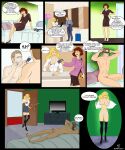  blindfold blonde_hair comic comic_panel commission couple couple_love hetero_sex sex 